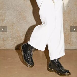 Patent leather all black Dr Martens. Never worn.